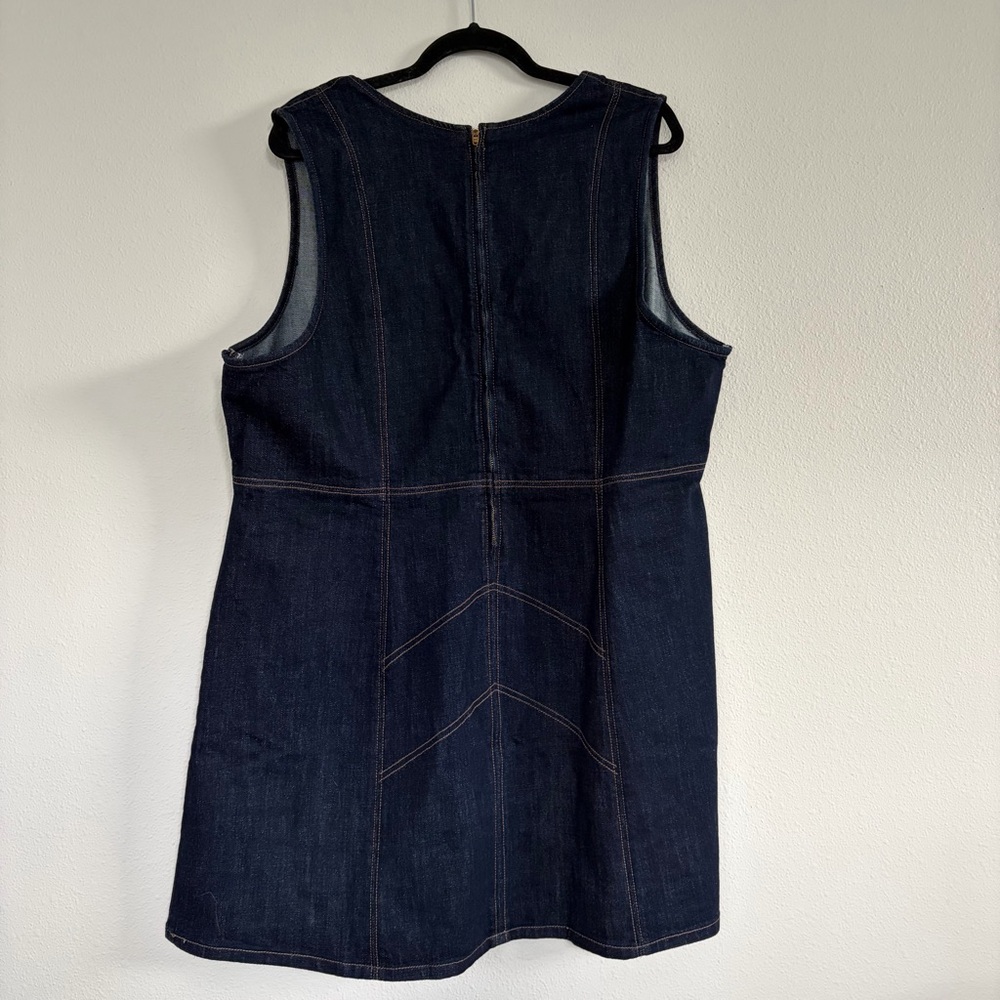 Anna Sui & Old Navy Dark Wash Denim A-line Dress - Picture 2 of 5
